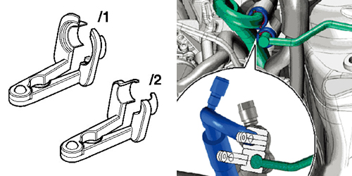 VAG Group A/C Couplings Release Tool